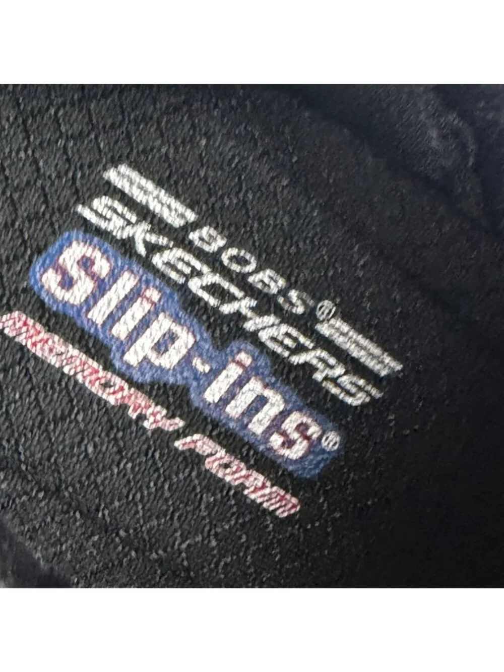 Skechers Bobs Slip-Ins Sport Chaos Daily Glitz Athletic Shoes Womens 7 Black